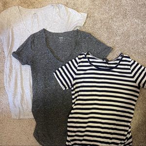 Maternity tees, set of 3 great basics
